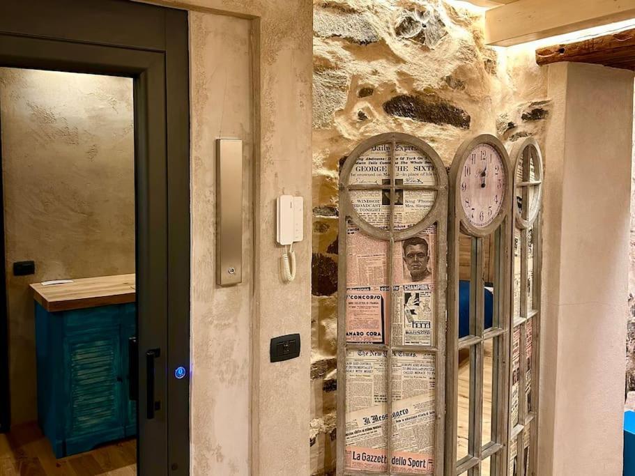 Romantic Home Stone With Amazing View Lake Of Como And Oleandra Laglio Bagian luar foto